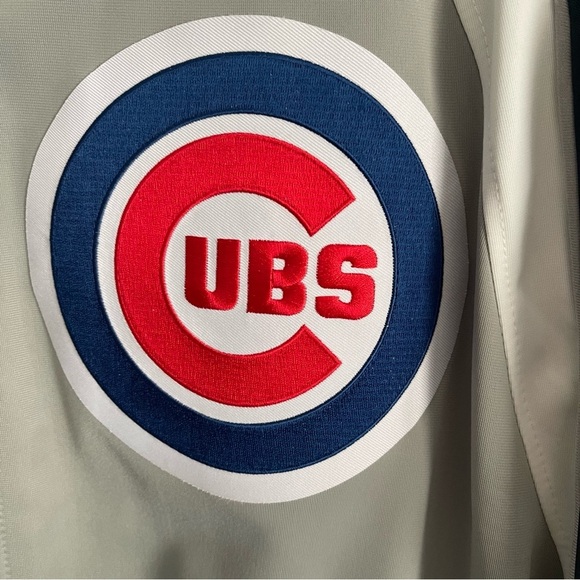 Chicago Cubs Cubbies Wrigley Field W 2016 World Series baseball zip track Jacket - Picture 3 of 11